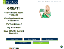 Tablet Screenshot of 1capapp.com